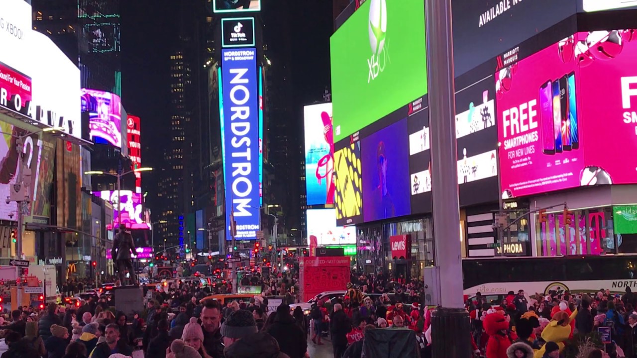 Times Square Dec 2019 YouTube