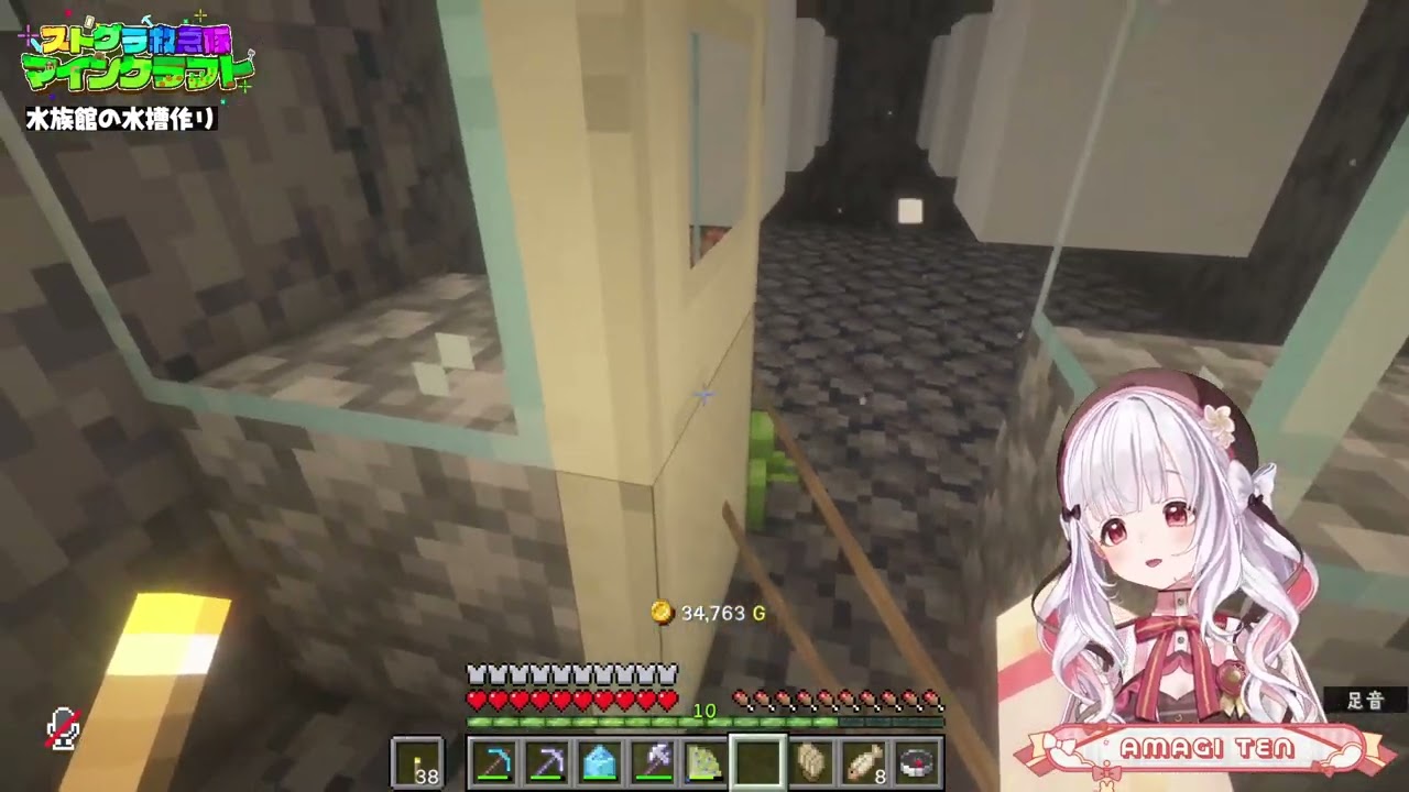 #救急隊生活鯖┊マイクラで水族館建築する！💰✨ DAY36