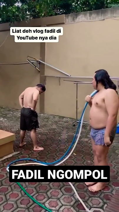 IH FADIL NGOMPOL! BERENANG DI KOLAM IKAN PAK MUH BARENG KEANU #lucu #fadiljaidi #keanu #shorts