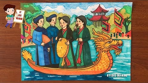 Vẽ lễ hội Lim | Khai thác yếu tố dân tộc trong sáng tạo mĩ thuật | vẽ tranh nghệ thuật truyền thống