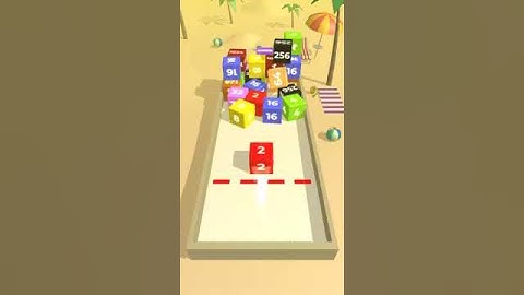 Beach Cubes - Chain Cube 2048 3D merge game