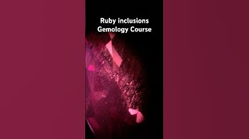 Ruby Hidden Inclusions: A Stunning Microscope Journey