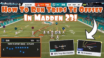 How To Run Trips TE Offset In Madden 23! | Live Gameplay |
