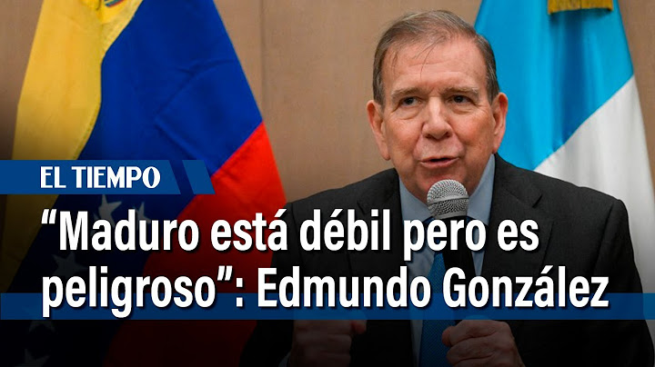 Régimen de Maduro está “débil” pero es “peligroso”, dice opositor Edmundo González