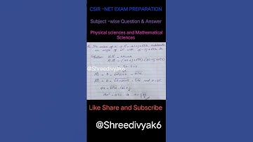 CSIR -NET KSET EXAM PREPARATION| SUBJECT -WISE QUESTION PAPER DISCUSSION @Shreedivyak6 #physics
