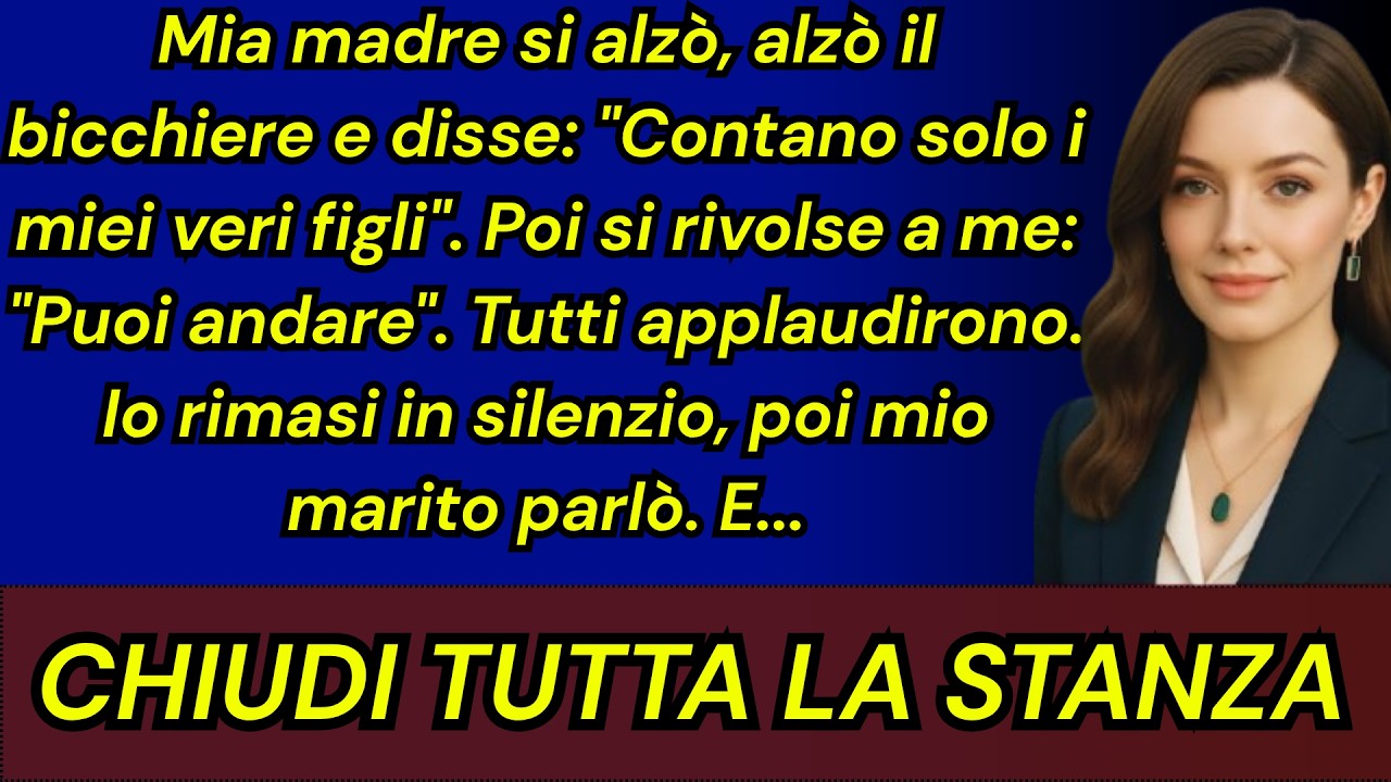 Mia madre mi ha cacciata dalla sua cena di compleanno davanti a tutti, definendo mio marito un fallito e nostro figlio un “errore”. L’ho sempre sopportata, ma quando Marco si è alzato ho capito...