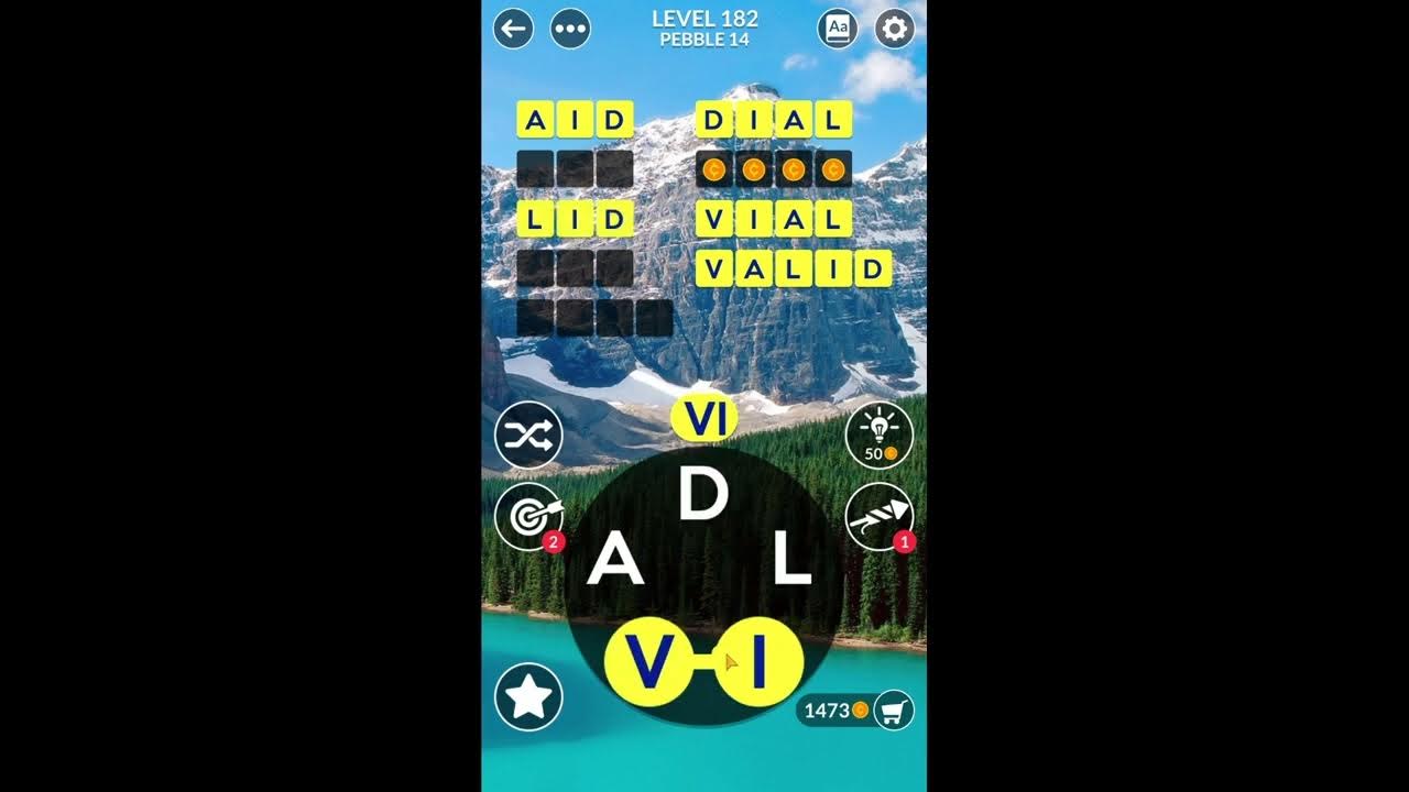 Wordscapes Uncrossed Level 182 Answers - YouTube