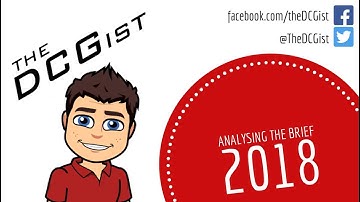 2018 DCG Student Assignment - Analysing the Brief
