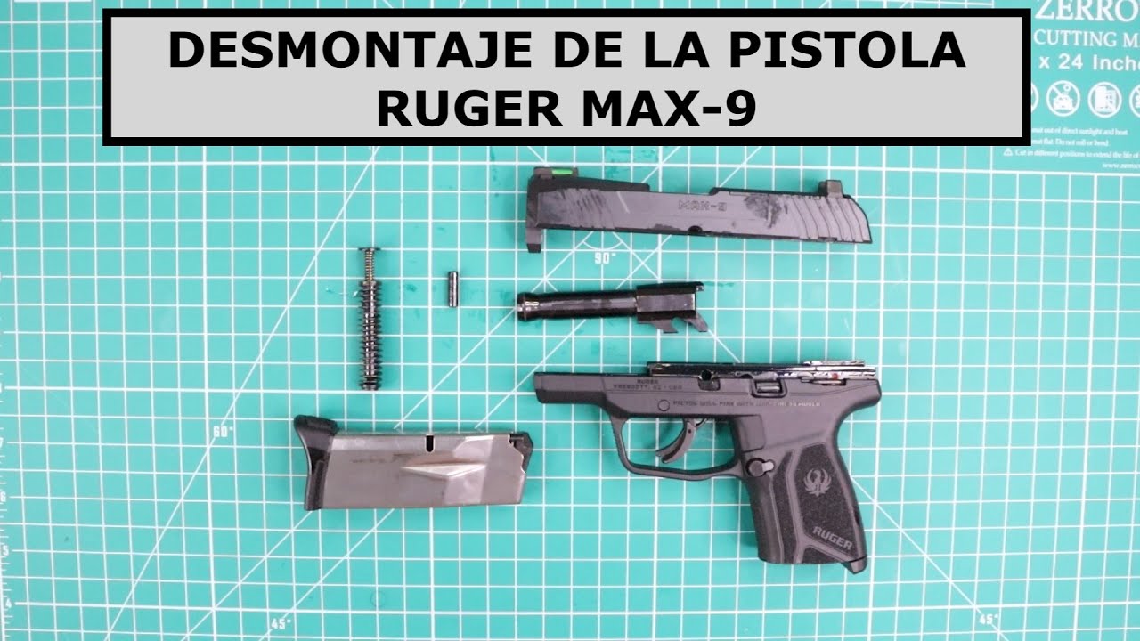 DESMONTAJE DE LA PISTOLA RUGER MAX-9. VIDEO EN ESPAÑOL