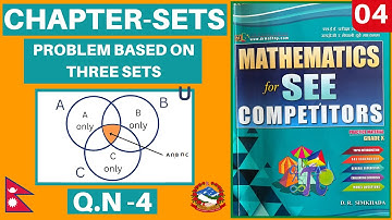 PROBLEM BASED ON THREE SETS-4 ||READMORE CMATHS  SOLUTIONS|| CMATHS ACADEMY
