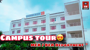 Campus Tour 😍🔥 || MCA / BCA Department @Chandigarhuniversity ❤️