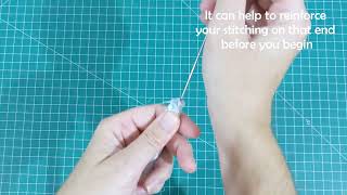 Turn a strap with a closed end - using a straw!