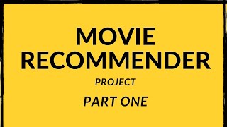 Movie Recommendation system project part 1(In Arabic )