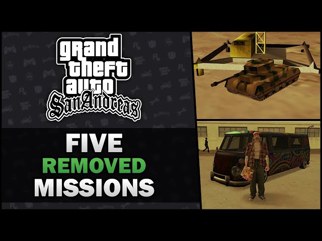 GTA San Andreas - Five Cut Missions - Feat. SWEGTA [Beta Analysis] class=