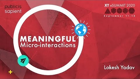 Meaningful Micro-interactions