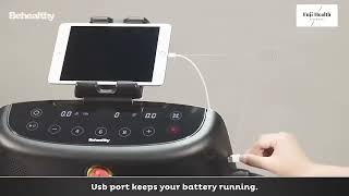 Fuji BeHealthy Treadmill with Tablet Holder – Compact, Adjustable & Secure for Home Fitness