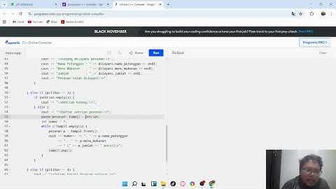 Penjelasan Program Queue C++ | Sistem Antrian Pemesanan Makanan