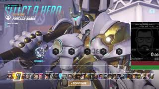 SpeedRun - Overwatch Practice range individual Heroes ( PC Reinhardt) TOP 4