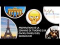 Préparation de la semaine de trading sur CAC40, DAX30, DJ30, NASDAQ100 en CFD (21/12/20)