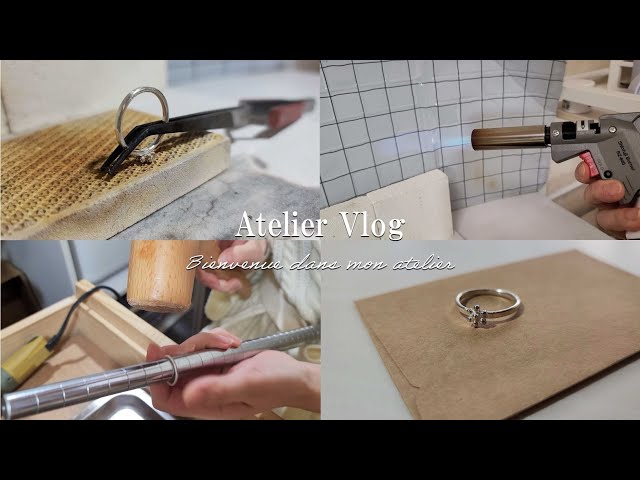 アトリエVlog】シルバーリングを作る日。ジュエリー作家の1日。｜彫金 
