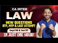 Most Important CA Inter Law MTP + RTP + Last attempt questions discussion - Sept'26 & Jan'27