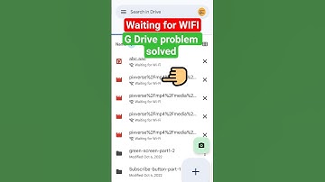 Waiting for WIFI, Google Drive Problem Solved!