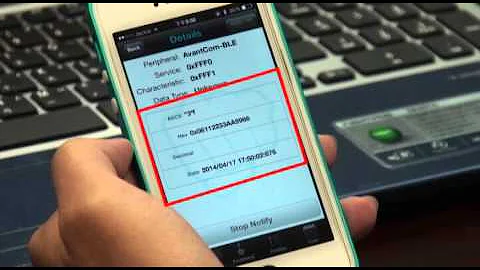 A8105 AMICCOM 蓝芽低功耗 BLE TO UART Module testing - 天天要闻