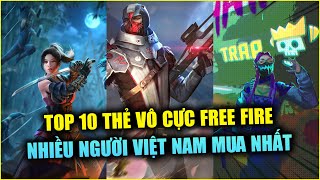 Free Fire | TOP 10 Thẻ Vô Cực Nhiều Người Mua Nhất Từ Trước Đến Nay Free Fire VN | Rikaki Gaming