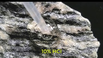 Identification Metamorphic Rock A03 HCl Acid Test