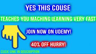 MACHINE LEARNING USING EXCEL - No Coding Skills Needed on UDEMY