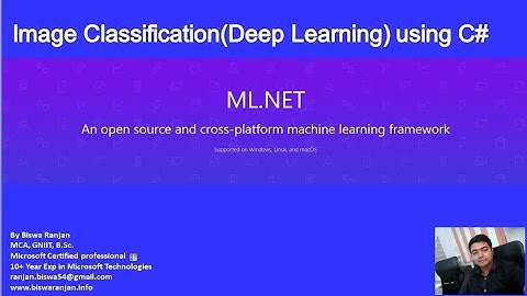 Image Classification(Deep Learning) using C# ML .NET