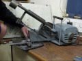 Home Built Compact Benchtop Power Hacksaw Cutting Steel