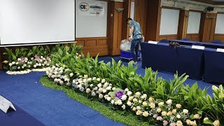 tutorial membuat dekorasi mini garden di ruang meeting