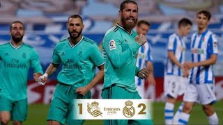 Real sociedad vs Real Madrid extended Highlights \&all goals 22\/6\/2020