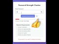 Build a JavaScript Password Strength Checker in 45 Seconds 🔒 | Beginner Project