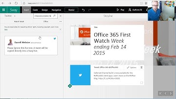 Sway - Embed Tweets using link to tweet