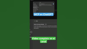 Modo desarrollador en ChatGPT #AI #IA #chatgpt #mcp #novedad #inteligenciaartificial