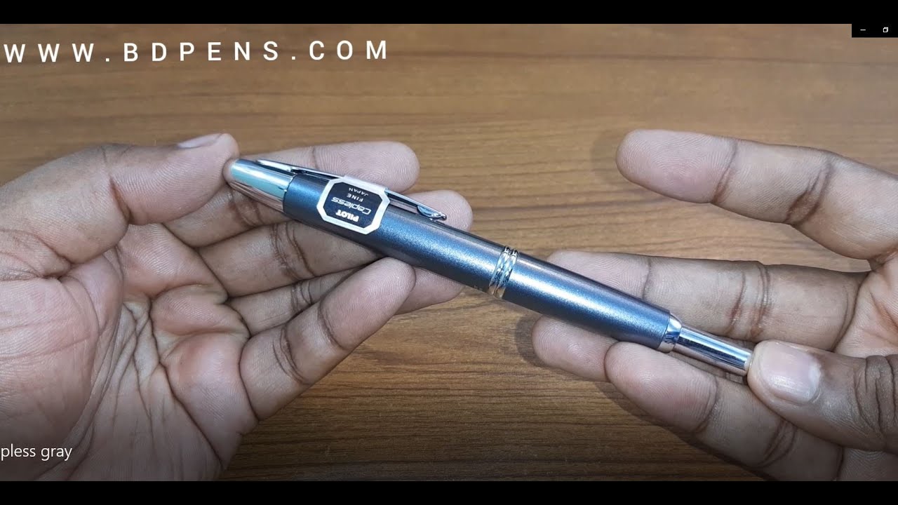 Pilot Capless Grey Fountain Pen Unboxing BD Pens YouTube