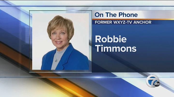 WXYZ Co-anchor Robbie Timmons speaks after the dea...