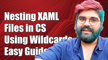 How to Nest XAML.cs Files Under XAML with Wildcards in CSProj