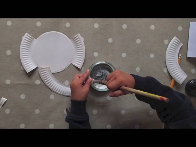 Fabriquer un éléphant dans une assiette en carton - YouTube