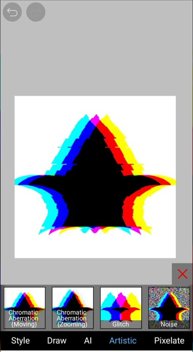 GLITCH EFFECT IN IBISPAINTX #shorts #ibispaintx