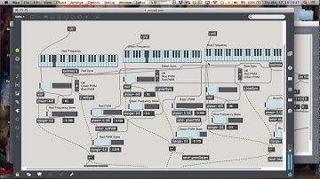 Virtual Novadrone in Max/MSP and generative midi patch