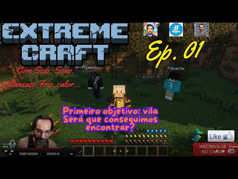 Extreme Craft Minecraft com mods ep 01 com Youtubers