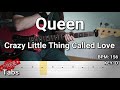 Queen - Crazy Little Thing Called Love (Bass Cover) Tabs