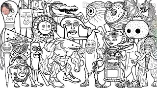 New Italian Brainrot Coloring Pages How to Color New Top Brainrot Memes