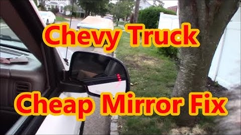 2002 chevy tahoe driver side mirror glass replacement