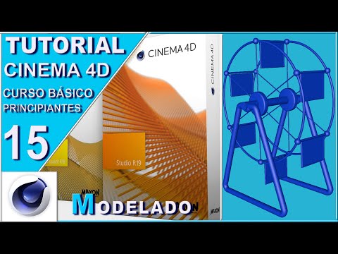 CLASE 15 CURSO BÁSICO MODELADO CINEMA 4D "Noria"