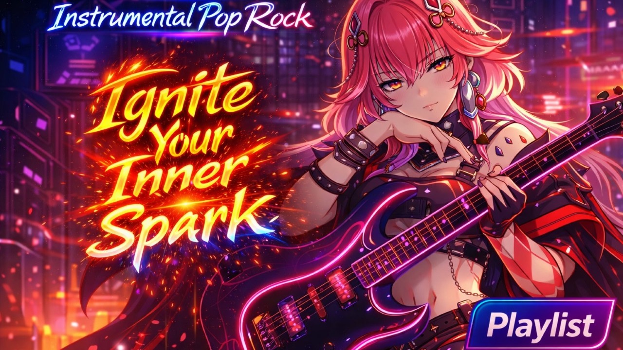 Instrumental Pop Rock Playlist – Anime Opening Music (J-Pop Rock Style + Brainrot Chibi)