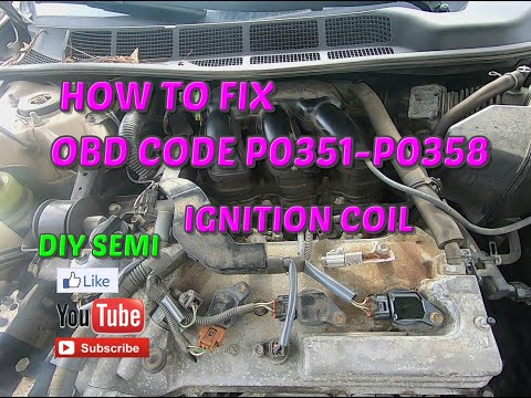 OBD2 CODE P0351,P0352,P0353,P0354,P0355,P0356,P0357,P0358 ON A TOYOTA